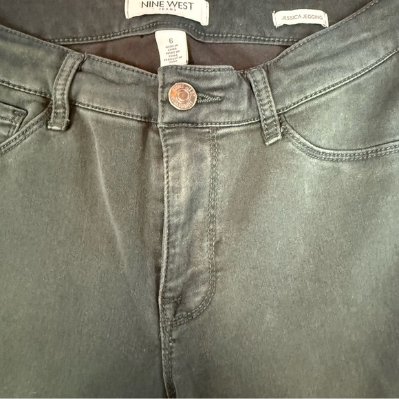 Nine West size 6 Green Skinny Jeggings Jessica style - Picture 5 of 10